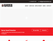 Tablet Screenshot of garverprotection.com
